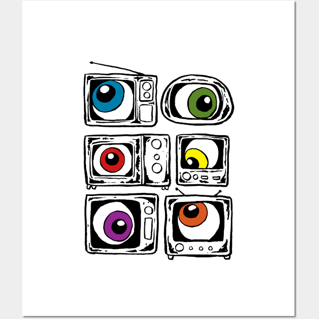 Tel-Eye-Vision Wall Art by popcornpunk